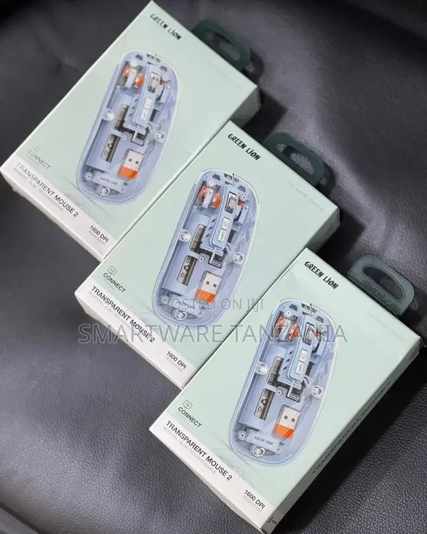 Green Lion Transparent Mouse 2 - 1600 Dpi See-Through Design - Buy in Dar es Salaam, Tanzania | Smartware
