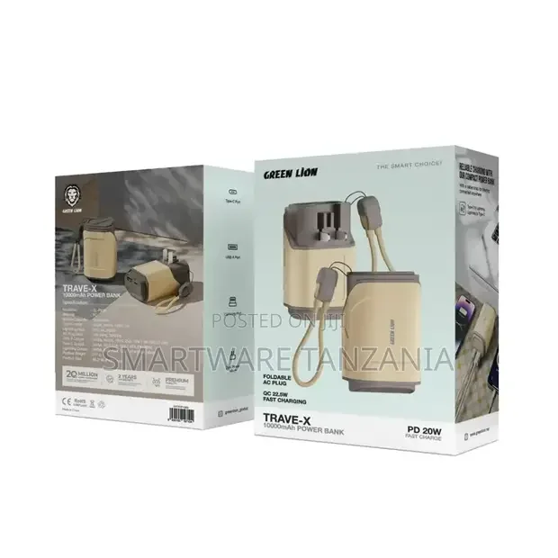 Green Lion Trave-X Power Bank 10000mAh - Buy in Dar es Salaam, Tanzania | Smartware