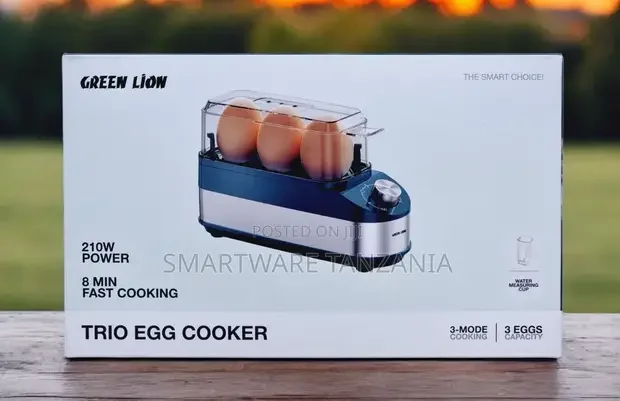 Green Lion Trio Egg Cooker, 3-Egg Capacity - Buy in Dar es Salaam, Tanzania | Smartware