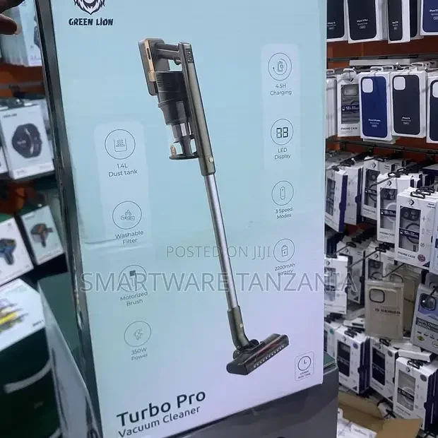 Green Lion Turbo Pro Vacuum Cleaner, 2200mah Battery, 350w
