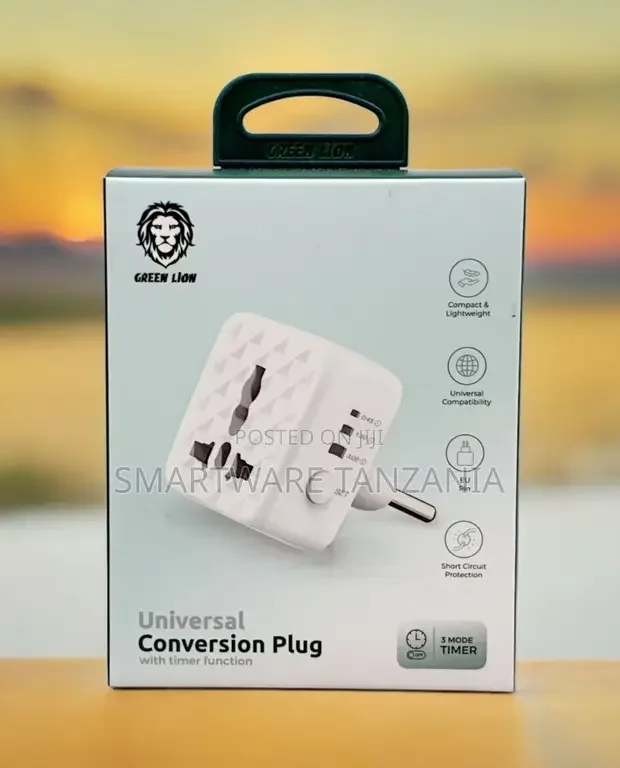 Green Lion Universal Conversion Plug, Compact Lightweight - Buy in Dar es Salaam, Tanzania | Smartware