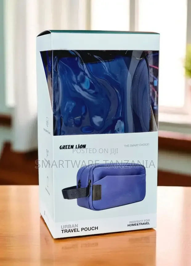 Green Lion Urban Travel Pouch - Vibrant Blue Essential Carry - Buy in Dar es Salaam, Tanzania | Smartware