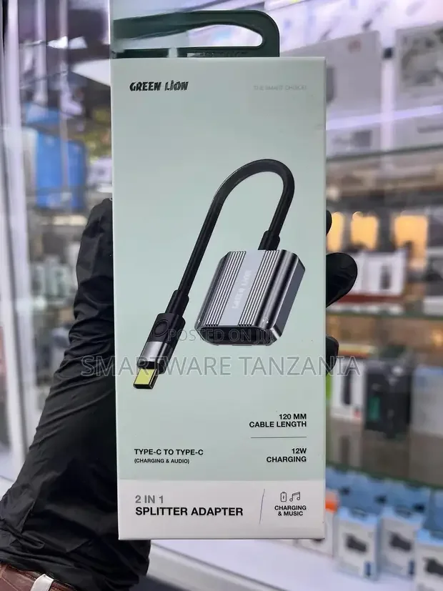 Green Lion USB-C 2-in-1 Splitter Adapter - Buy in Dar es Salaam, Tanzania | Smartware