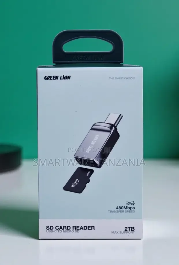 Green Lion USB-C Micro SD Card Reader 480Mbps - Buy in Dar es Salaam, Tanzania | Smartware