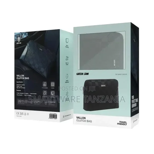 Green Lion Vallon Clutch Bag - Black - Buy in Dar es Salaam, Tanzania | Smartware