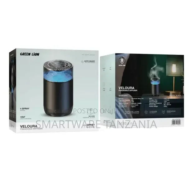 Green Lion Veloura Fragrance Diffuser - Black