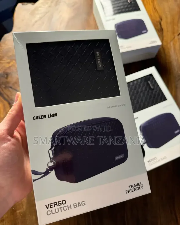 Green Lion Verso Clutch Bag Woven Texture - Buy in Dar es Salaam, Tanzania | Smartware