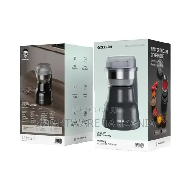 Green Lion Vintage Electric Grinder - Black - Buy in Dar es Salaam, Tanzania | Smartware