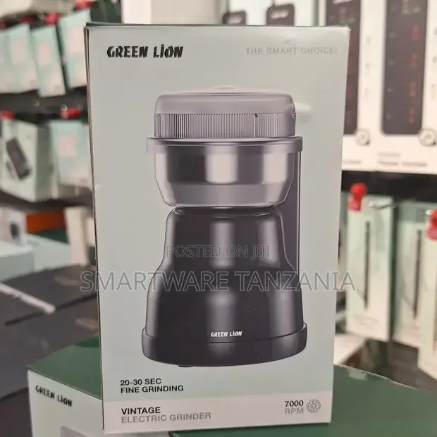 Green Lion Vintage Electric Grinder With Stainless Steel Blades - Buy in Dar es Salaam, Tanzania | Smartware
