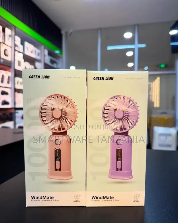 Green Lion Windmate Portable Powerbank Fan - Buy in Dar es Salaam, Tanzania | Smartware