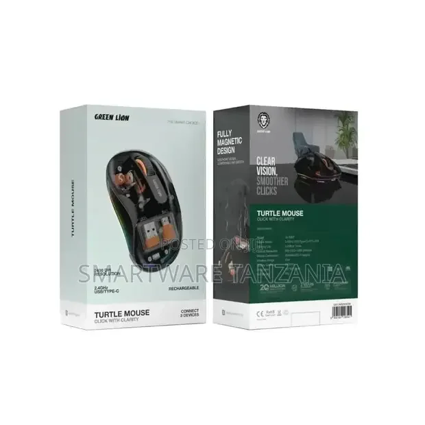 Green Lion Wireless Turtle Mouse 2400dpi