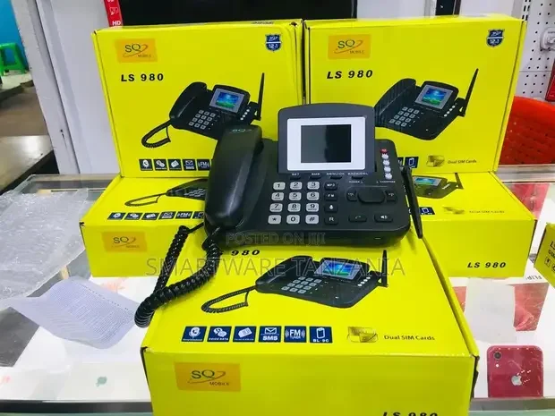 GSM Fixed Wireless Phone LS980 - Dual SIM, FM Radio, Loudspeaker - Buy in Dar es Salaam, Tanzania | Smartware