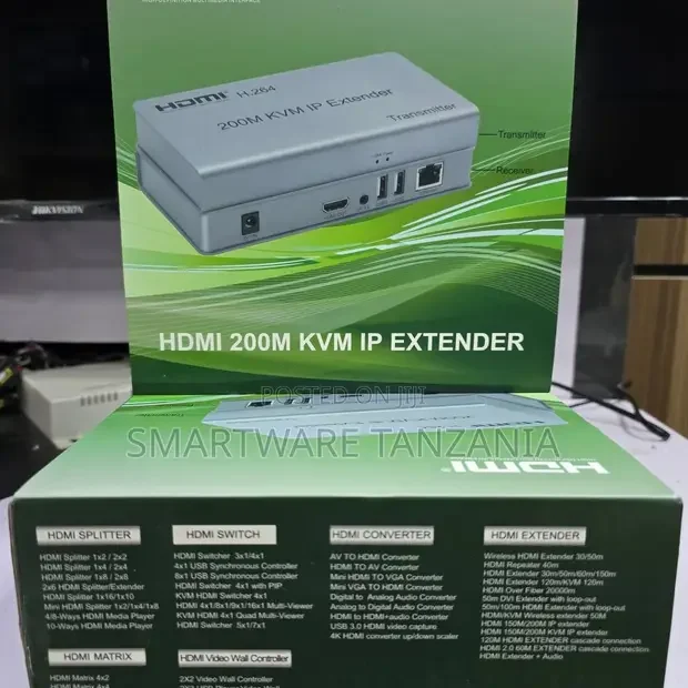 H.264 KVM IP Extender 200m HDMI USB Transmission - Buy in Dar es Salaam, Tanzania | Smartware