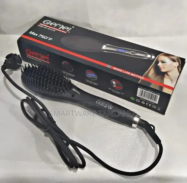Ionic Hair Straightener Brush with Clips - Buy in Dar es Salaam, Tanzania | Smartware
