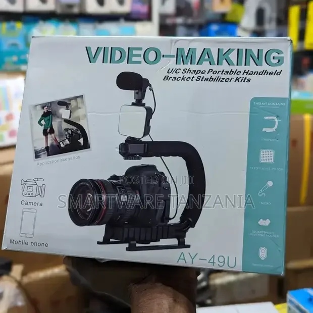 Handle Grip Handheld Camera Stabilizer With Hot-shoe Mount - Buy in Dar es Salaam, Tanzania | Smartware