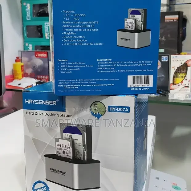 Hard Drive Docking Station SATA Hard Drive Dock For 2.5/3.5 - Buy in Dar es Salaam, Tanzania | Smartware