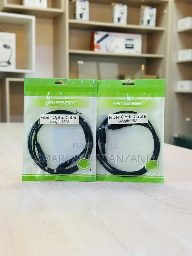 Haysenser Fiber Optic Toslink Audio Cable 1.5 Meters - Buy in Dar es Salaam, Tanzania | Smartware