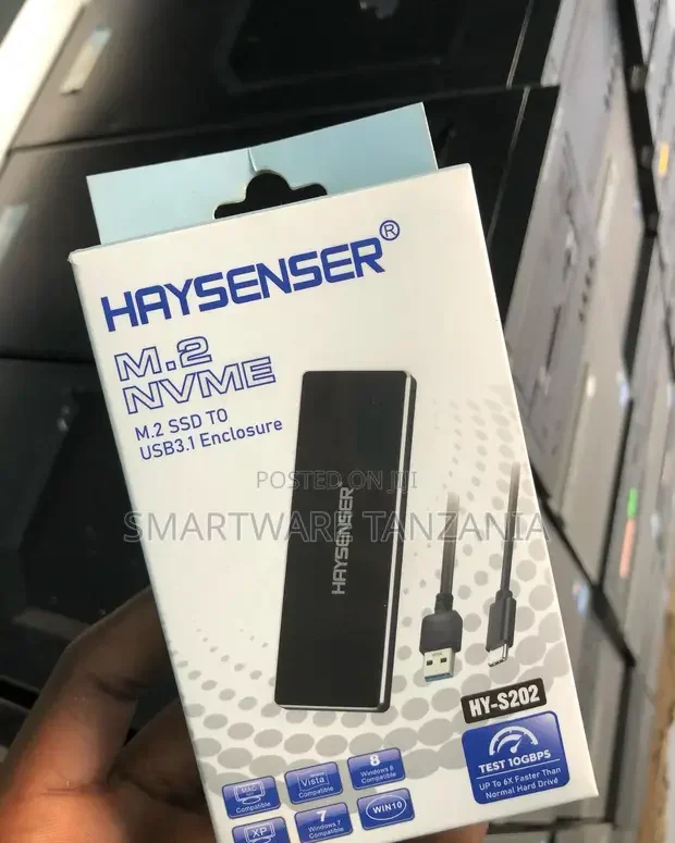 Haysenser Hy-S202 M.2 NVMe SSD to USB 3.1 Enclosure - Buy in Dar es Salaam, Tanzania | Smartware