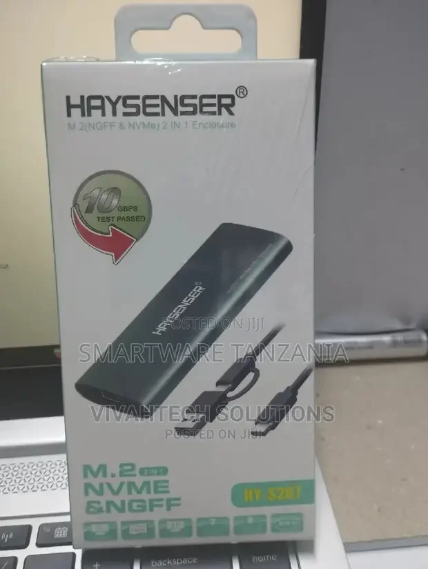 Haysenser Hy-S207 M.2 NVMe 2-in-1 SSD Enclosure - Buy in Dar es Salaam, Tanzania | Smartware