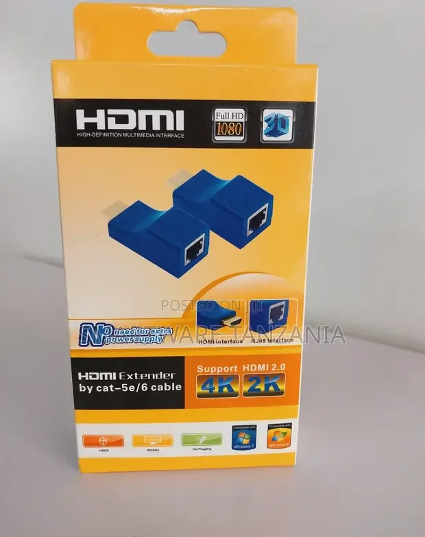 Hdmi Extender Over Cat5e6 Cable - 1080p Up to 30m - Buy in Dar es Salaam, Tanzania | Smartware