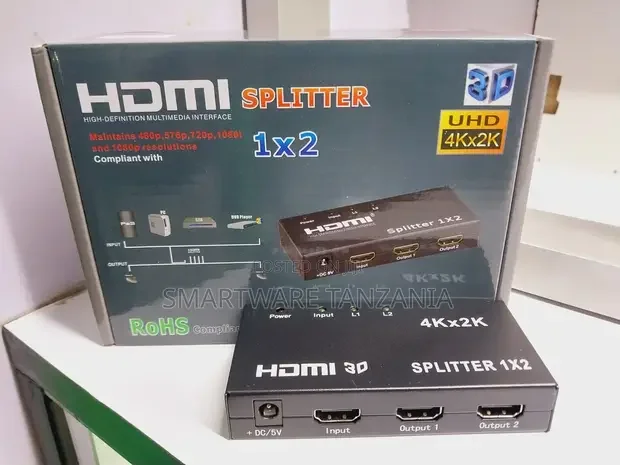 HDMI Splitter 1 In 2 Out 1080p 1x2 For HDTV DVD PS3 Xbox