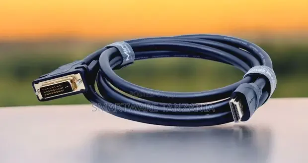 Hdmi to Dvi Cable Gold Plated for Monitor Pc Projector - Buy in Dar es Salaam, Tanzania | Smartware