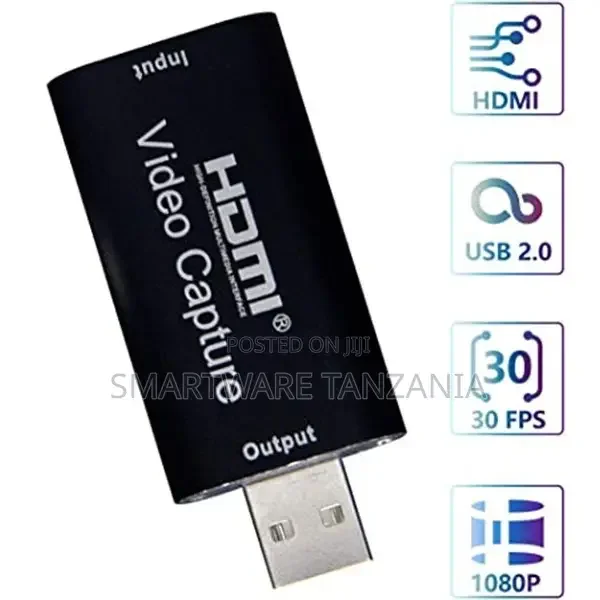 HDMI to USB 2.0 Audio Video Capture Card 1080P HD 30fps