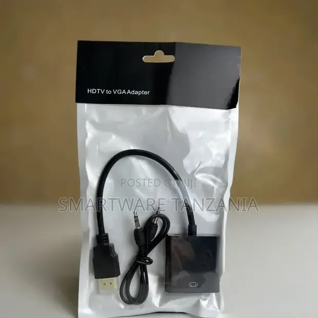 Hdmi To Vga Adapter, Hdmi-vga 1080p Converter, Audio Jack - Buy in Dar es Salaam, Tanzania | Smartware