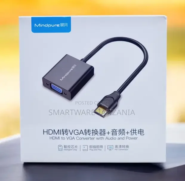 Hdmi To Vga Adapter Converter for Desktop - Buy in Dar es Salaam, Tanzania | Smartware