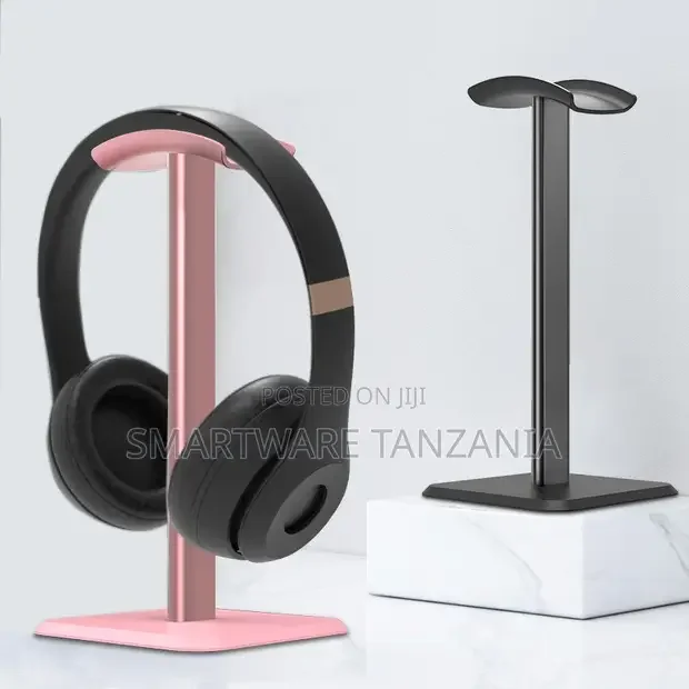 Headphone Stand Aluminum Holder Pink Black - Buy in Dar es Salaam, Tanzania | Smartware