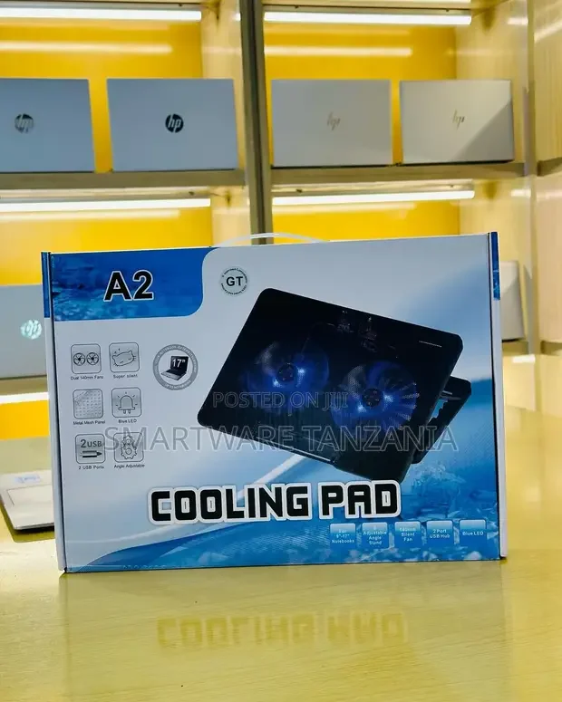 Heat-dissipating Laptop Cooling Pad With Turbo Fan And Light - Buy in Dar es Salaam, Tanzania | Smartware