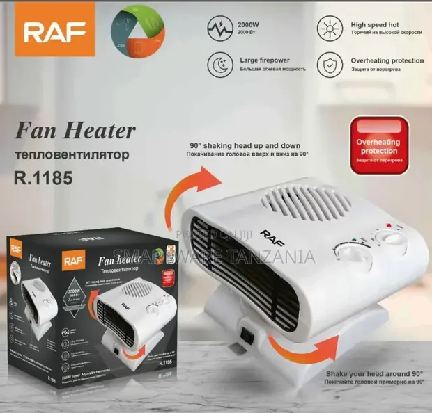 Electric Warm Air Heater Fan for Home & Office - Buy in Dar es Salaam, Tanzania | Smartware