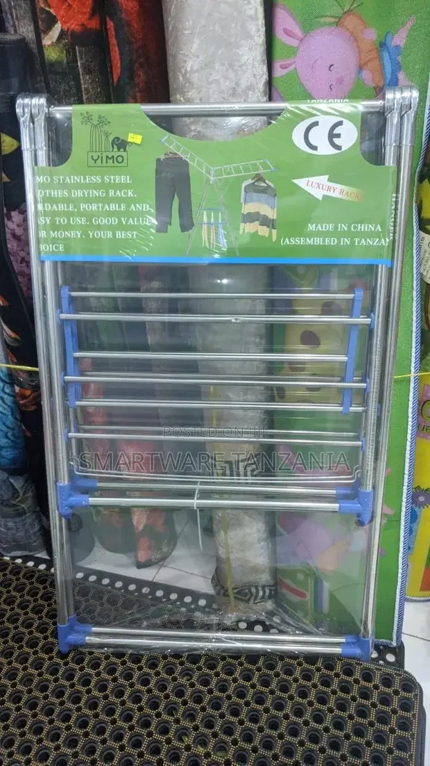 Heavy Duty Stainless Steel 2 Wing Foldable Cloth Dryer Rack - Buy in Dar es Salaam, Tanzania | Smartware