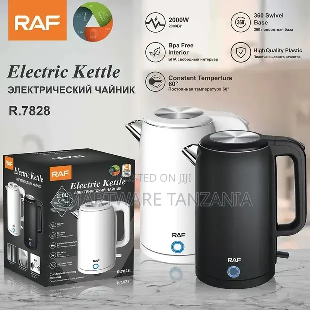 High Quality RAF Electric Kettle 2000W - Buy in Dar es Salaam, Tanzania | Smartware