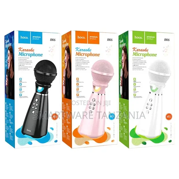 Hoco BK6 Wireless Karaoke Microphone Bluetooth Speaker - Buy in Dar es Salaam, Tanzania | Smartware