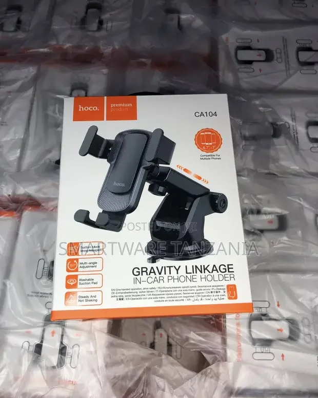 Hoco CA104 Gravity Linkage Car Phone Holder - Buy in Dar es Salaam, Tanzania | Smartware