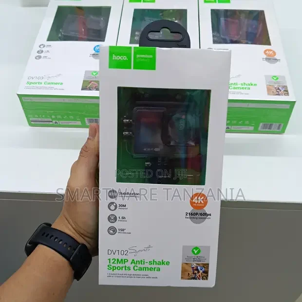 Hoco DV102 Sports Action Camera 12MP EIS Waterproof - Buy in Dar es Salaam, Tanzania | Smartware