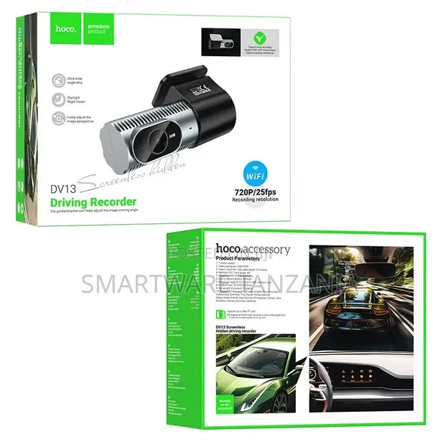 Hoco DV13 Screenless Wifi Dash Cam 720p - Buy in Dar es Salaam, Tanzania | Smartware
