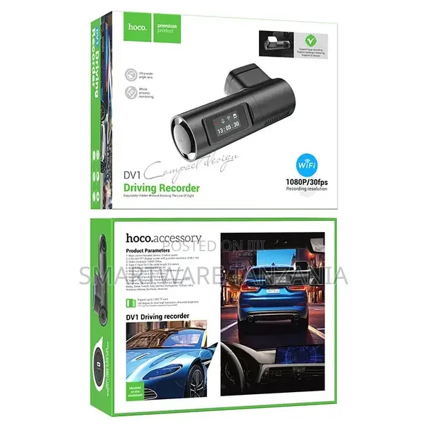 Hoco DV1 Compact Driving Recorder 1080P - Buy in Dar es Salaam, Tanzania | Smartware