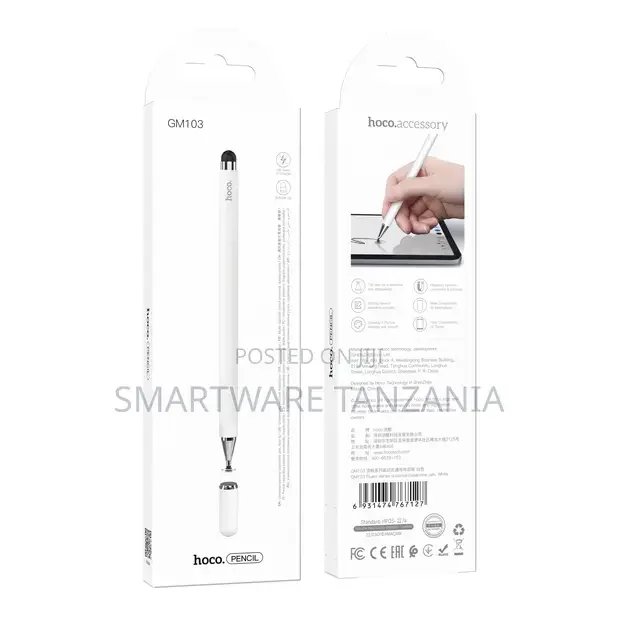 Hoco GM103 Capacitive Stylus Pen Rechargeable White - Buy in Dar es Salaam, Tanzania | Smartware