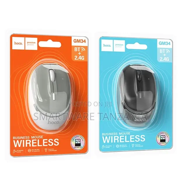 Hoco GM34 BT 2.4G Wireless Dual Mode Rechargeable Mouse - Buy in Dar es Salaam, Tanzania | Smartware
