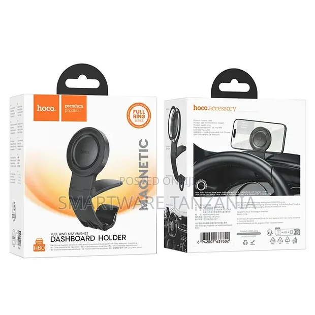 Hoco H60 Full Ring Magnetic Dashboard Holder - Buy in Dar es Salaam, Tanzania | Smartware
