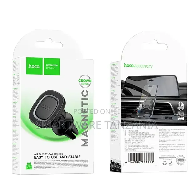 Hoco H72 Magnetic Air Vent Car Holder - Buy in Dar es Salaam, Tanzania | Smartware