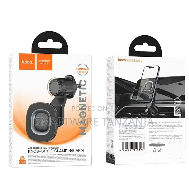 Hoco H74 Crown Magnetic Air Outlet Holder Knob Mount - Buy in Dar es Salaam, Tanzania | Smartware
