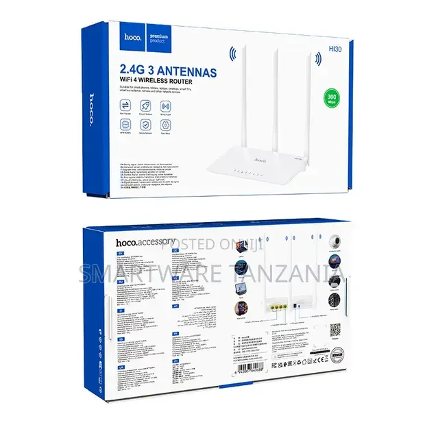 Hoco Hi30 2.4G Wireless Router 300Mbps - Buy in Dar es Salaam, Tanzania | Smartware