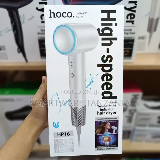 Hoco HP16 High-Speed Hair Dryer with Temperature Indicator - Buy in Dar es Salaam, Tanzania | Smartware
