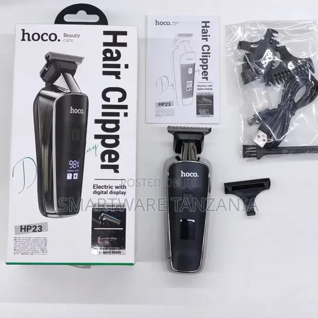 Hoco HP23 Hair Clipper Digital Display 0.1mm Precision T-Blade - Buy in Dar es Salaam, Tanzania | Smartware