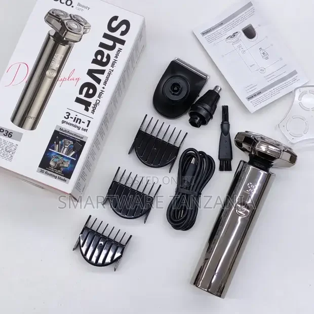 Hoco HP36 3-in-1 Electric Shaver Kit Grooming Set - Buy in Dar es Salaam, Tanzania | Smartware