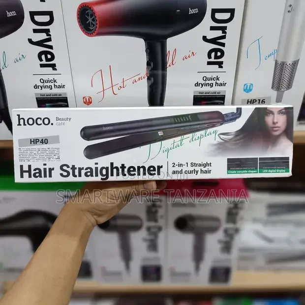 Hoco HP40 Hair Straightener 2-in-1 Flat Iron - Buy in Dar es Salaam, Tanzania | Smartware