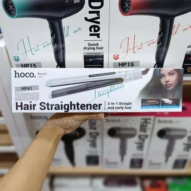 Hoco HP41 Hair Straightener 2-in-1 MCH Fast Heating - Buy in Dar es Salaam, Tanzania | Smartware